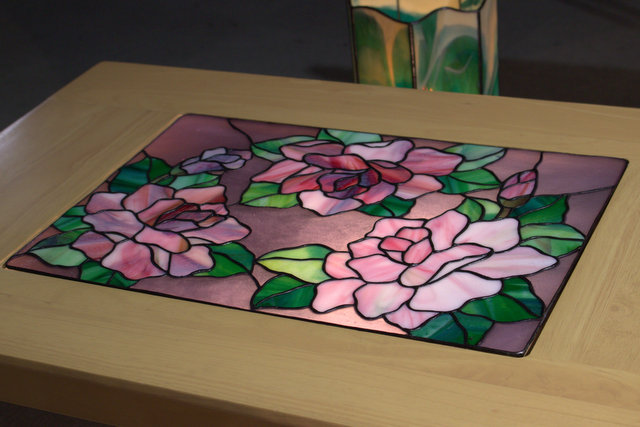 藤木敬子・作薔薇のテーブル